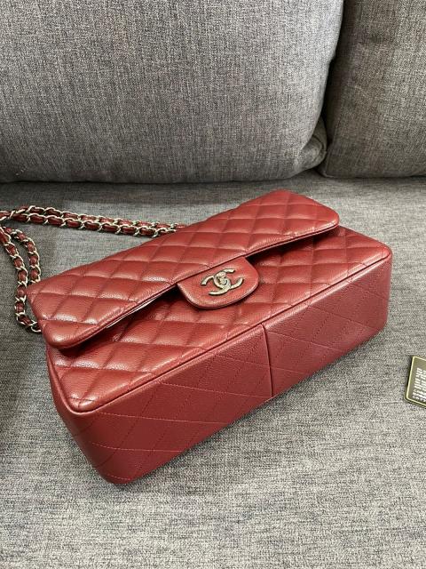 Sell Chanel Classic Jumbo Double Flap In Dark Rouge Caviar